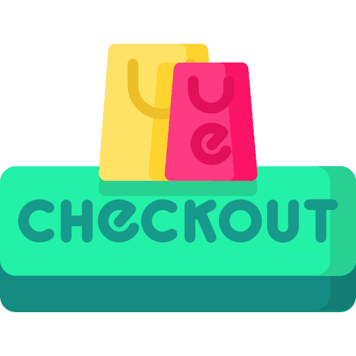 Checkout market button online shopping icon