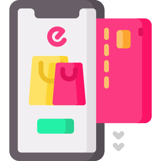 Credit card payment commerce and shopping ecommerce online shopping icon Credit card payment commerce and shopping ecommerce online shopping icon