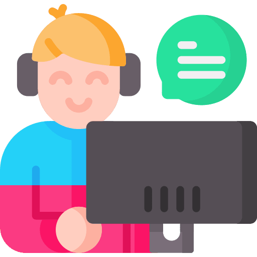 Customer service agent call center agent man call icon