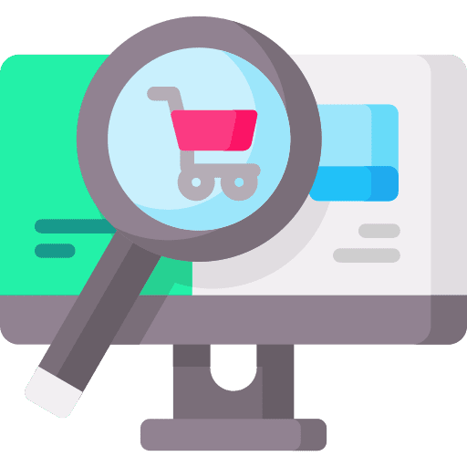 Search ecommerce store marketplace icon