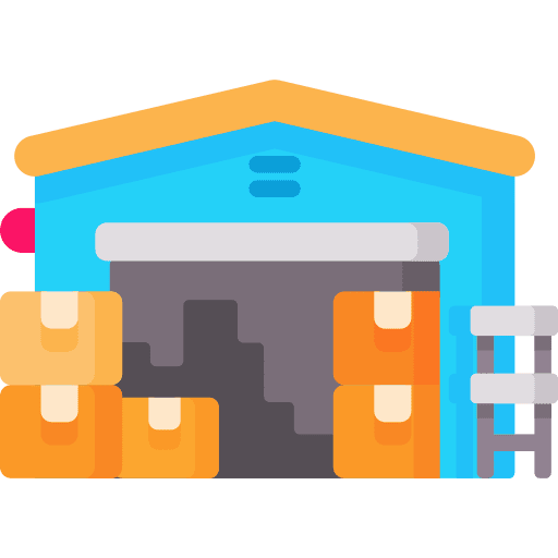 Warehouse box logistics delivery box icon Warehouse box logistics delivery box icon