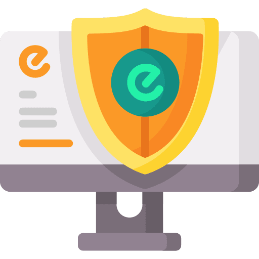 Data protection internet ecommerce shield icon Data protection internet ecommerce shield icon