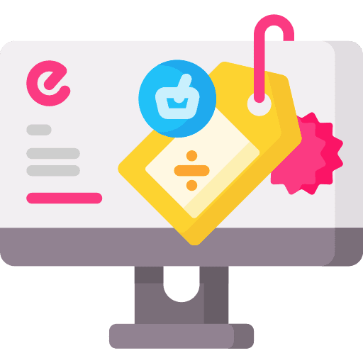 Discount ecommerce commerce and shopping online shopping icon Discount ecommerce commerce and shopping online shopping icon