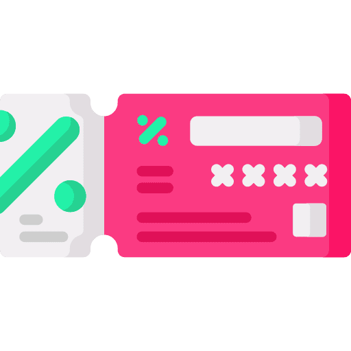 Discount sales commerce entertainment icon Discount sales commerce entertainment icon