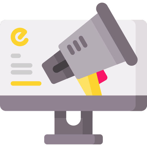Marketing monitor loud speaker megaphone icon Marketing monitor loud speaker megaphone icon