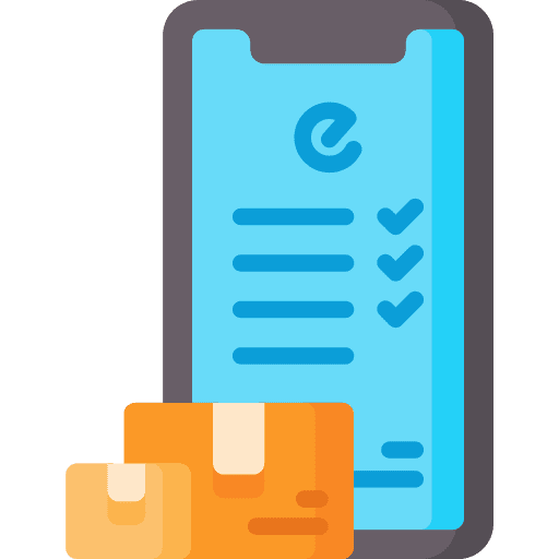 Package order list shipping and delivery icon Package order list shipping and delivery icon