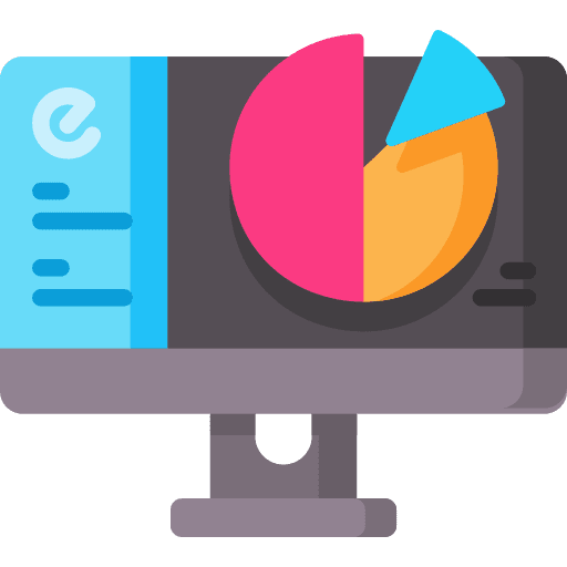 Pie chart stats statistics seo icon Pie chart stats statistics seo icon