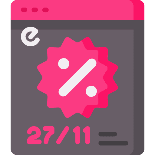 Black friday smartphone browser sales icon Black friday smartphone browser sales icon
