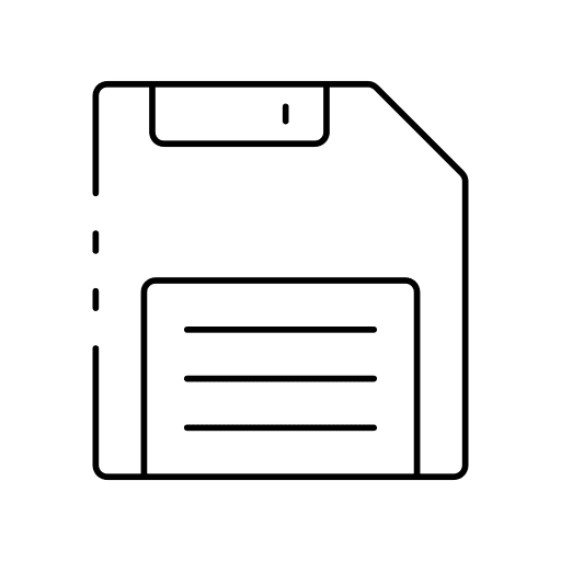 Floppy disk ui multimedia diskette icon