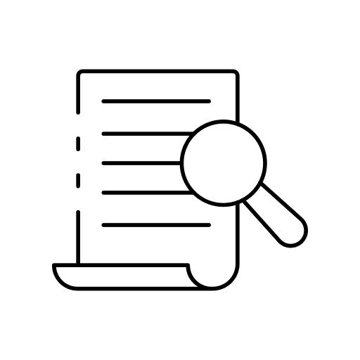Paper underwriter document sheet icon