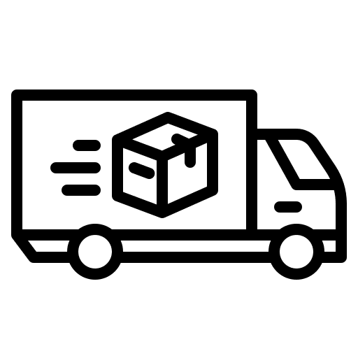 Delivery box transport mover truck truck icon
