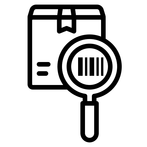 Tracking tracking logistics delivery barcode icon