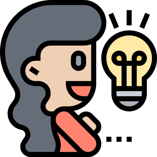 Creative idea think woman thinking icon