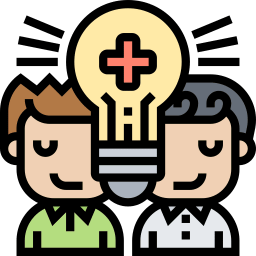Positive thinking light bulb attitude mind icon
