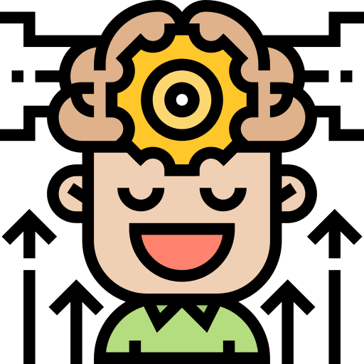 Brain process intelligent brain organ human brain icon Brain process intelligent brain organ human brain icon
