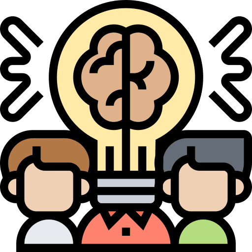 Brainstorm idea strategy teamwork icon Brainstorm idea strategy teamwork icon