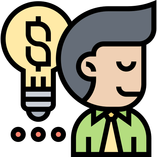 Business thinking think marketing strategy icon Business thinking think marketing strategy icon