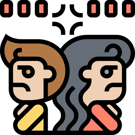 Conflict disagree people conflict icon Conflict disagree people conflict icon