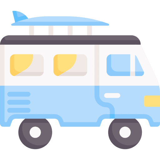 Surf van automobile vehicle car icon Surf van automobile vehicle car icon