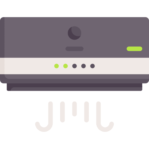 Air conditioner heating air conditioner refreshing icon Air conditioner heating air conditioner refreshing icon
