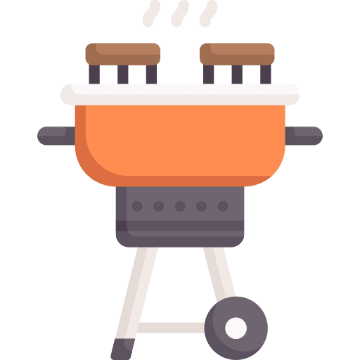 Barbecue food and restaurant summertime grill icon Barbecue food and restaurant summertime grill icon