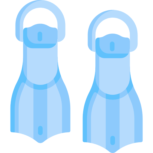 Fins sport equipment holidays underwater icon Fins sport equipment holidays underwater icon