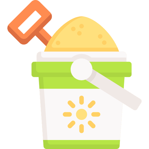 Sand bucket childhood sand bucket summer icon Sand bucket childhood sand bucket summer icon