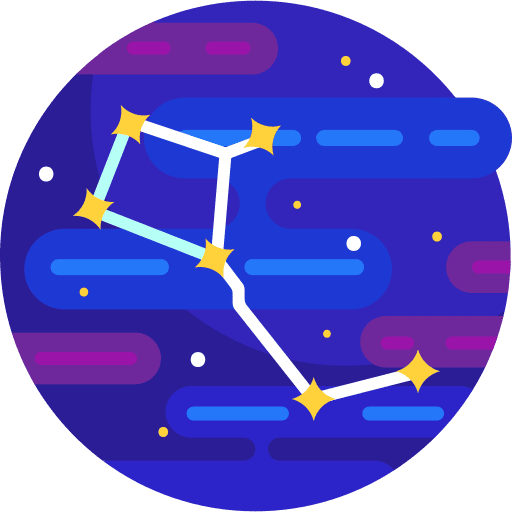 Constellation big dipper science constellation icon