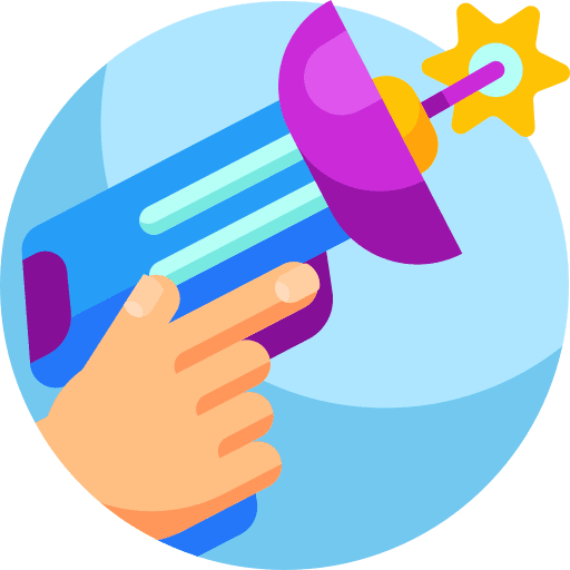 Laser gun laser tag space game icon