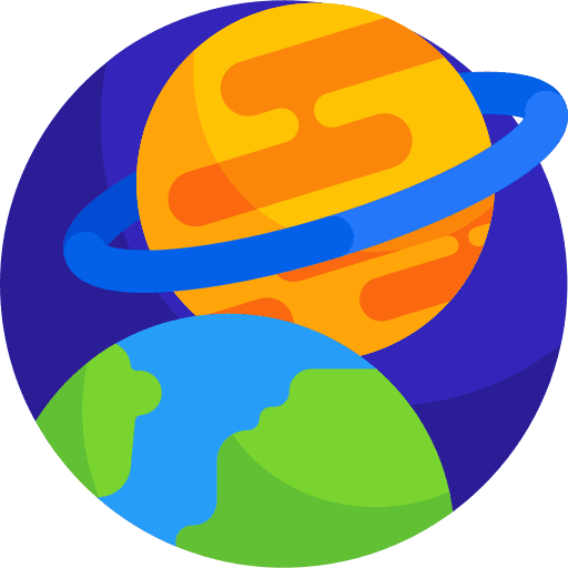 Earth space planet saturn icon Earth space planet saturn icon