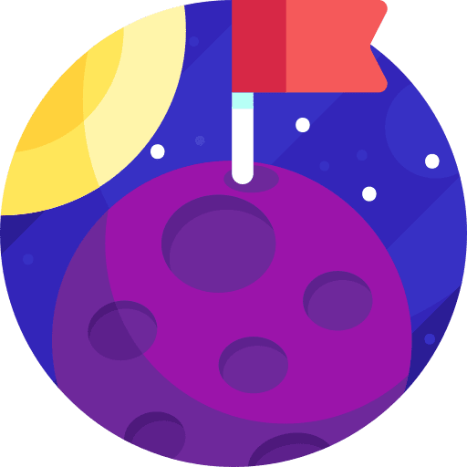 Planet science exploration nature icon Planet science exploration nature icon