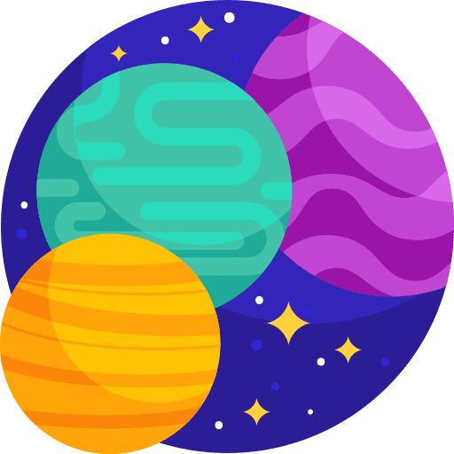 Planet universe astronomy planet icon Planet universe astronomy planet icon