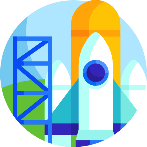 Rocket shuttle transportation rocket icon Rocket shuttle transportation rocket icon