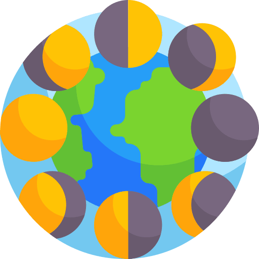 Earth moon phase astronomy solar system icon Earth moon phase astronomy solar system icon