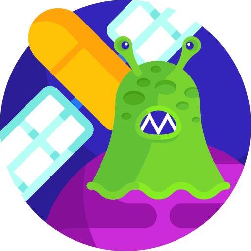 Alien planet monster science fiction icon Alien planet monster science fiction icon
