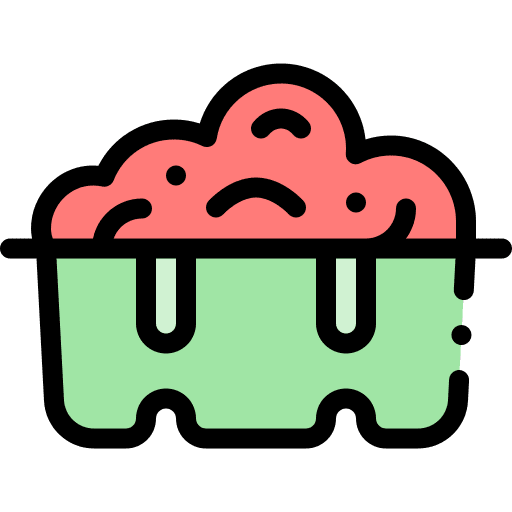 Minced meat food and restaurant pork tray icon