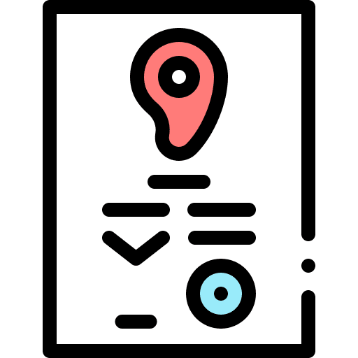 Certificate miscellaneous meat document icon