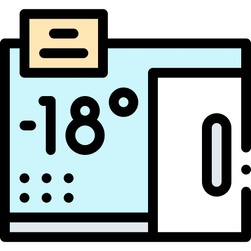 Refrigerator compartment butcher meat icon
