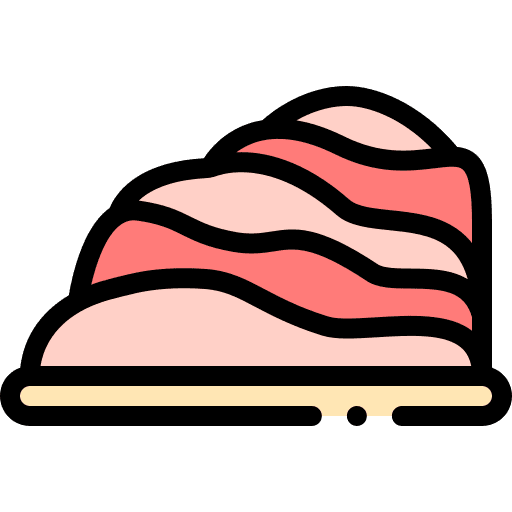 Bacon butcher shop meat grow shop icon