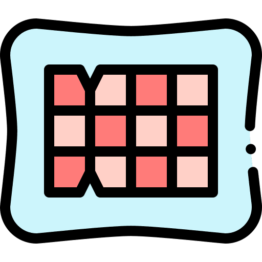 Meat food cube cubes icon