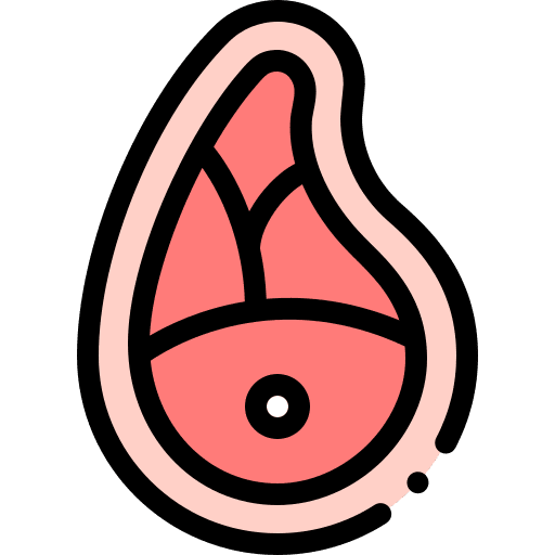 Steak butcher raw beef icon