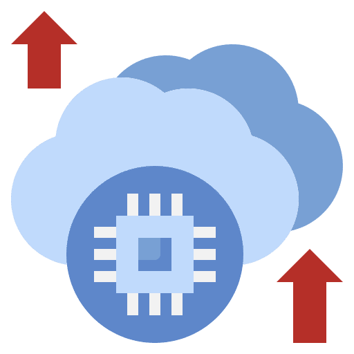Cloud server seo and web communications data icon Cloud server seo and web communications data icon