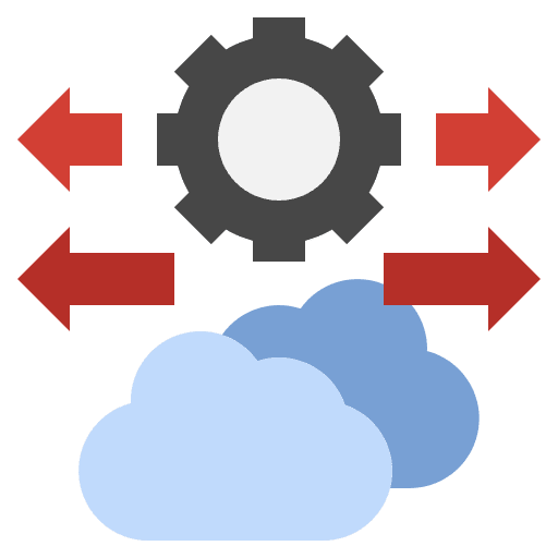 Elastic elastic provision cloud icon