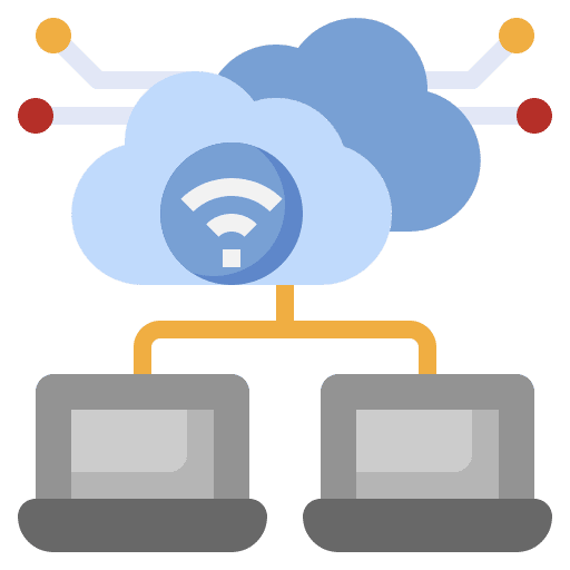 Network server data monitor icon