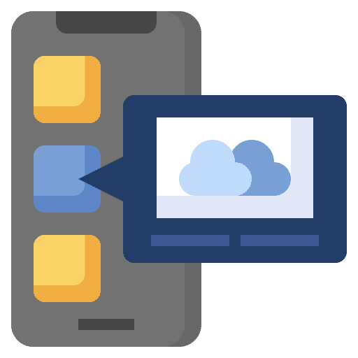 Application mobile app communications smartphone icon Application mobile app communications smartphone icon