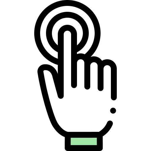 Double click finger double tap hand icon