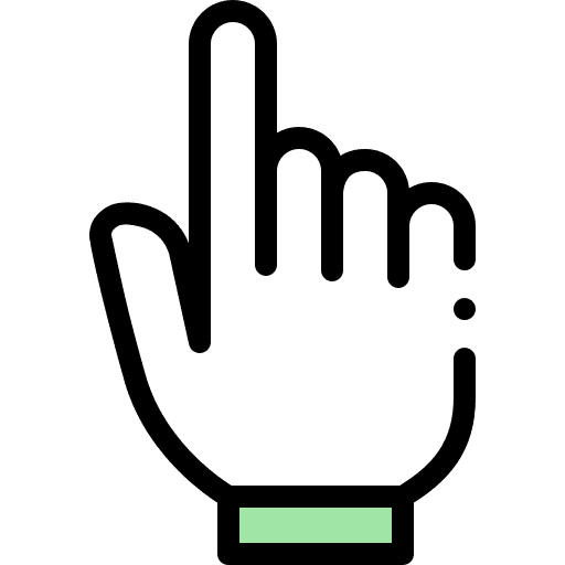 Pointer hand link gestures icon