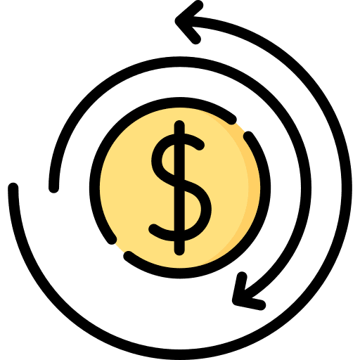 Funds dollar funds commerce and shopping icon
