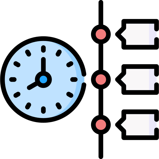 Timeline infographic elements chronology organization icon