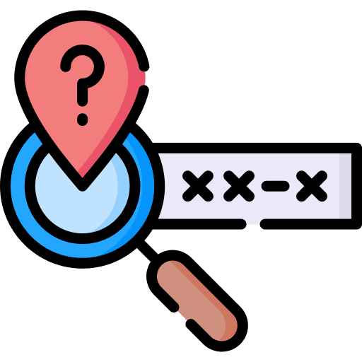 Tracking scan shipping and delivery check icon
